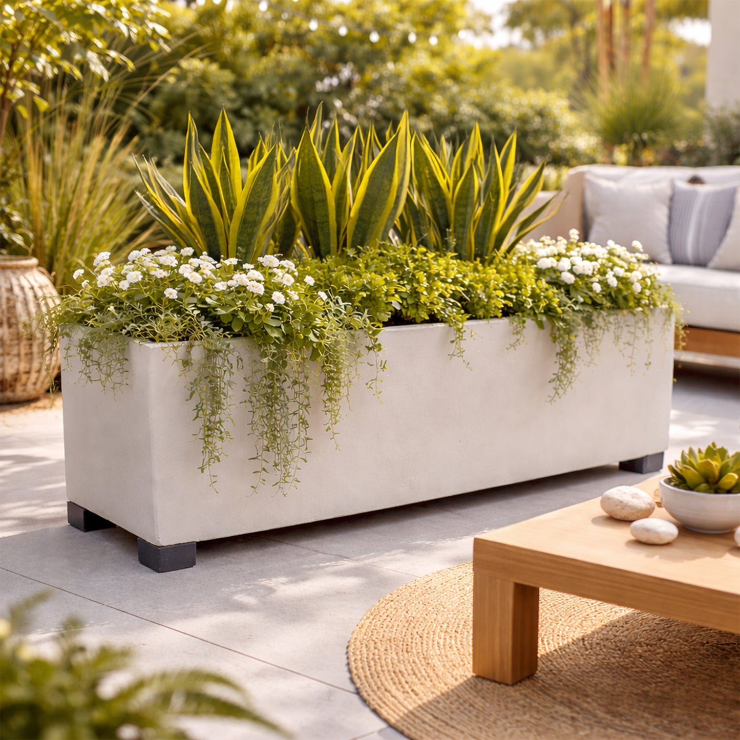 Soportes para jardineras en madera plástica 30CM
