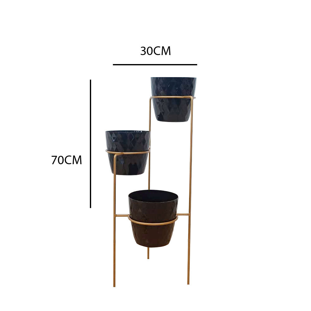 Soporte Metálico Agua Marina 70cm Dorado