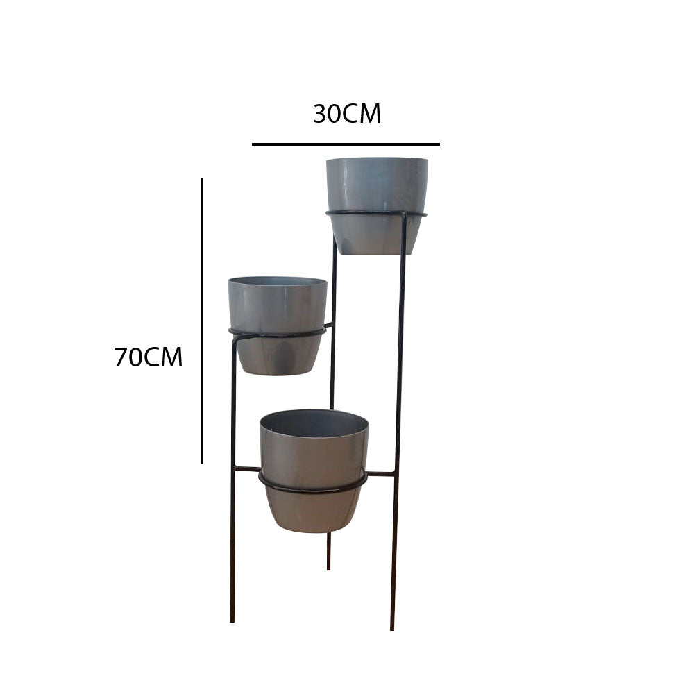 Soporte Metálico Agua Marina 70cm Negro