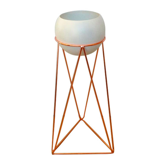 Soporte-Piramida-80-cm-Cobre+-BLANCA-ESFERA